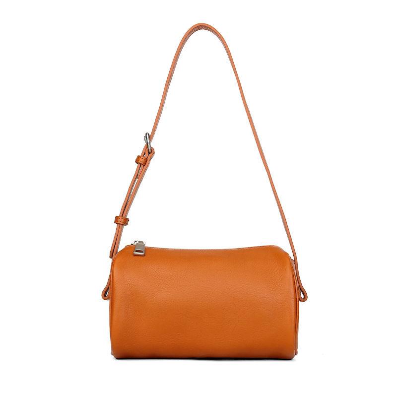 Genuine Leather Shoulder Bags for Women Vintage Pillow Bag Casual Fashion Crossbody Bag Purse GZW
