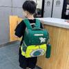 Children School Backpack for Boys Cartoon Knapsack Orthopedic Backpacks for Girls Kids(green)
