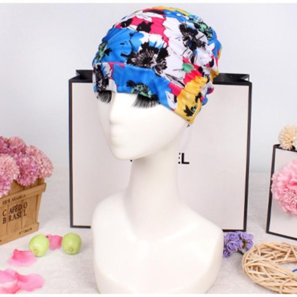 Быстросохнущая шапочка для плавания оверсайз с принтом, шапочка для купания, шапочка для плавания в горячем источнике, плавание