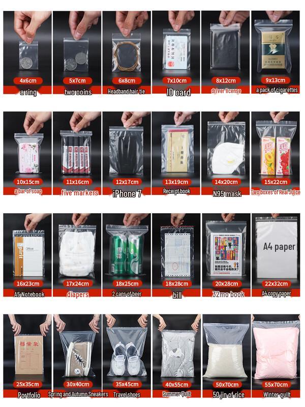 Прозрачные самоклеящиеся пакеты Ally пищевого класса