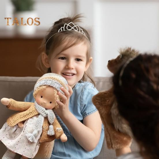 Вальдорфская кукла ручной работы, стильная одежда, выразительные вязаные куклы с мягкими волосами, винтажная вязаная крючком кукла, подарок для семьи, друзей, путешествий, домашнего декора