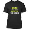 Футболка унисекс Brian The Man Myth Legend Man Myth Premium