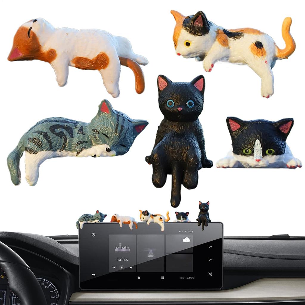 Car Decorations, Car Decorations, Cute, Set of 5, Cat Decorations, Display Screen Decorations, Japanese