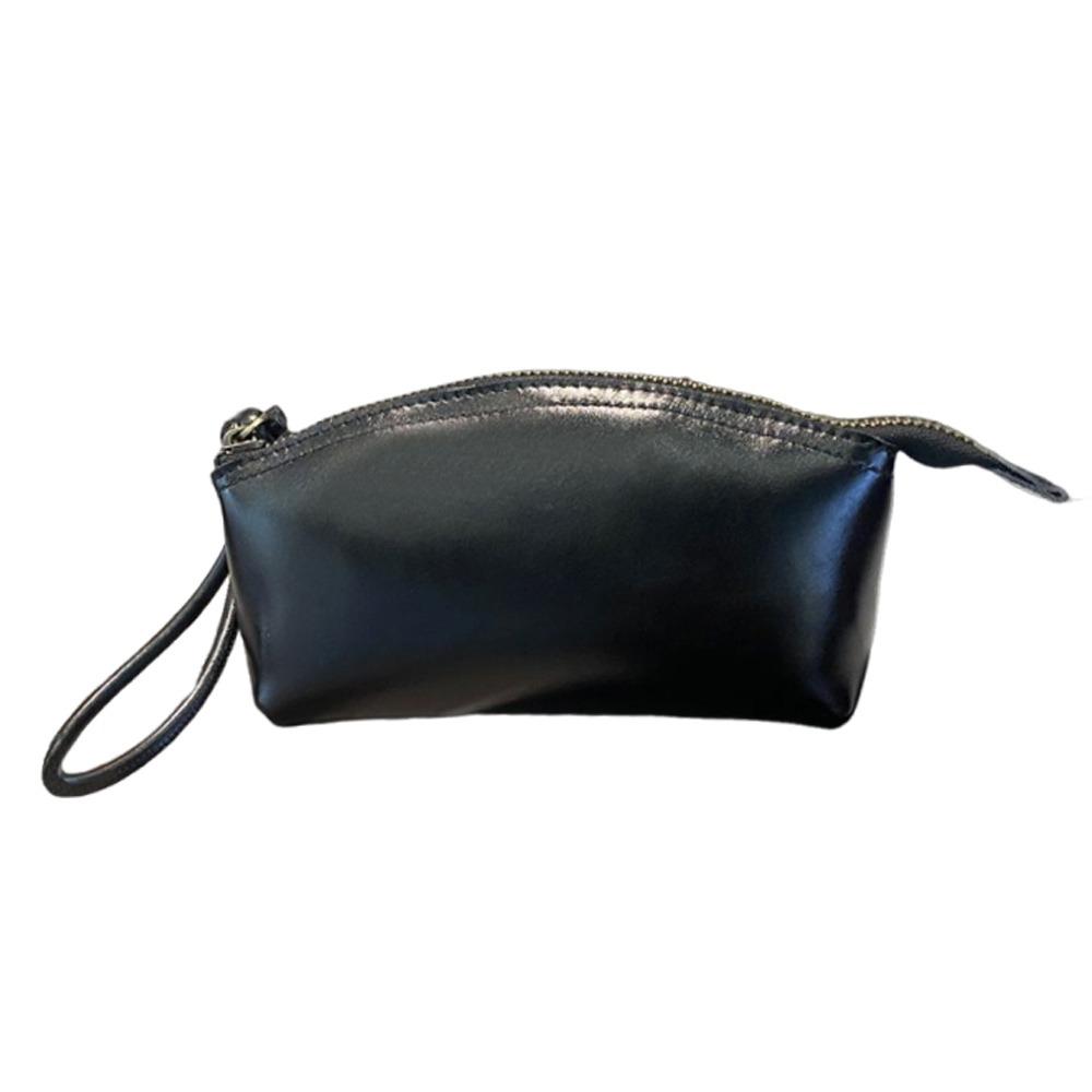 Большая женская сумка из натуральной кожи растительного дубления, легкая, в стиле минимализма, с отделением для телефона, кошелек для мелочи на запястье