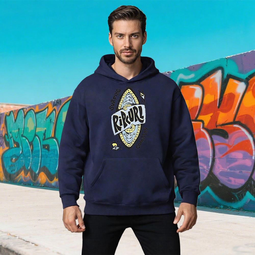 Новая мужская осенне-зимняя уличная толстовка RIPCURL с принтом букв, с длинным рукавом, спортивная, для серфинга, повседневная, худи для фитнеса