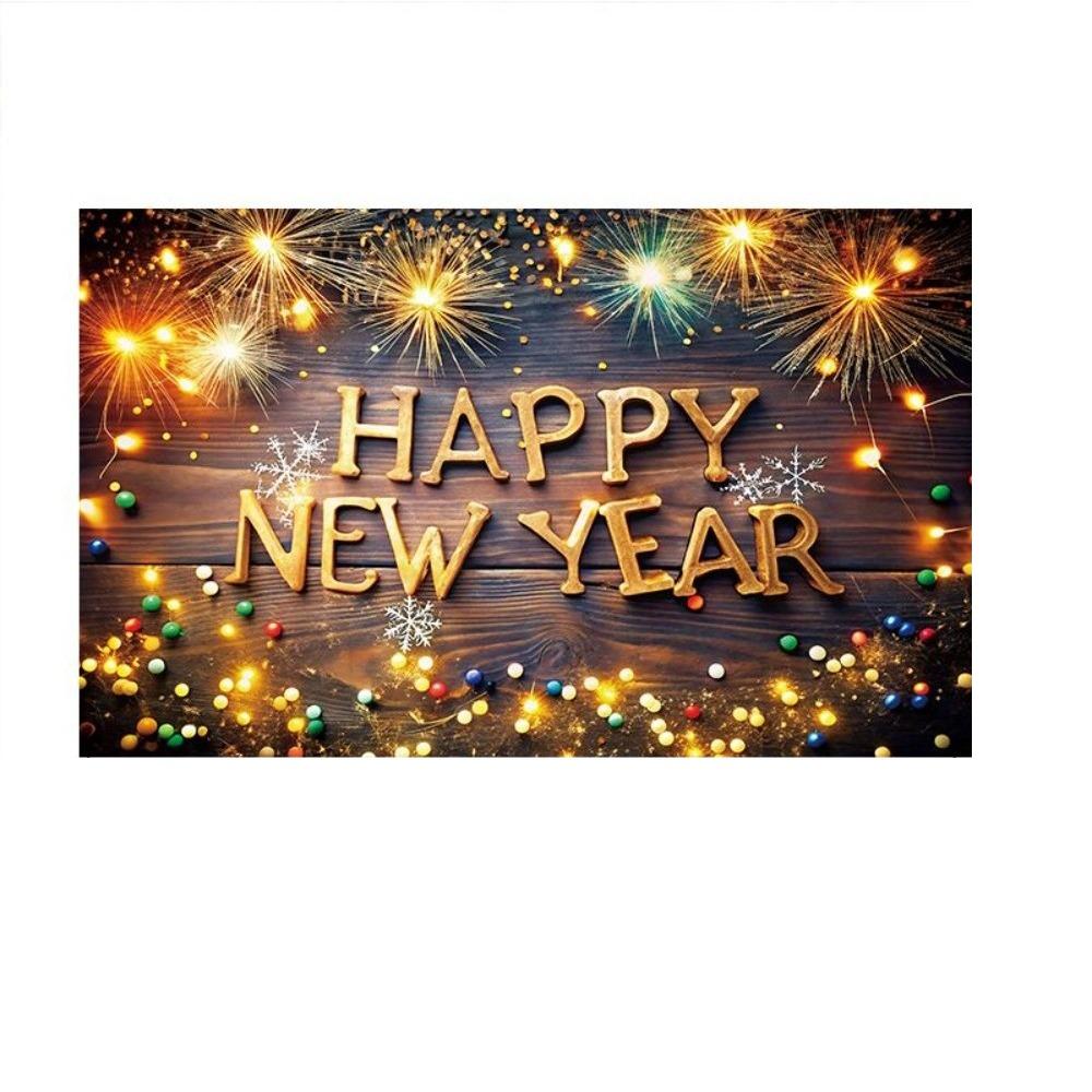 New Year Theme Happy New Year Photography Backdrop Background Banner Home Party Decor