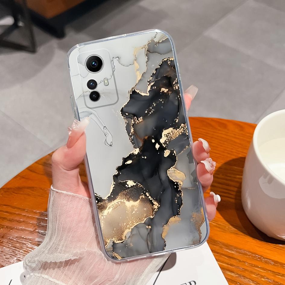 Чехол для телефона Xiaomi Redmi A1 + A2 Plus Note 8 9 10 11 12 K60 K50 Модные этикетки Прозрачные чехлы для телефонов Защитный мягкий силиконовый ТПУ для бампера Redmi