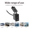 12 В Mini Usb Автомобильное зарядное устройство 2,4a Адаптер питания квадратной формы Огнестойкий для мотоцикла Авто Грузовик Atv Лодка Автомобиль Rv Автобус