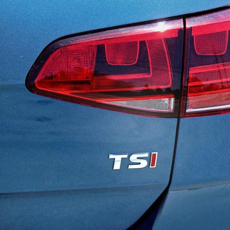 3D металлический логотип TDI TSI, задний багажник, боковое крыло, эмблема автомобиля, значок, наклейки для Golf JETTA PASSAT MK4 MK5 MK6, автомобильные наклейки