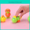 Cartoon Mini Plastic Duck Toy With Rolly Function Kids Interactive Car Play