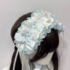 Ribbon Bowknot Cosplay Headdress Lace Hair Band New Lolita Wing Angel Headband  Hair Accessories