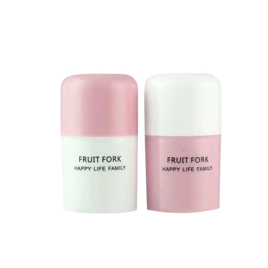 Disposable Fruit Forks, Food-grade Fruit Picks, Plastic Two-toothed Household Cake And Dessert Forks, Small Forks For Pastries