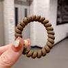 Korean Matte Elastic Spiral Hair Ring - Frosted Fairy Bracelet Hair Accessory