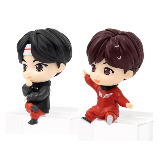 Набор из 2 предметов) Tinytan x Royche Monitor Figure Официальные товары BTS от Bighit / Пластиковая кукла