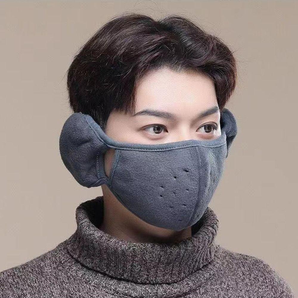 Winter Earlap Breathable Warm Masks Ear Warmer Cold-proof Earmuffs Fleece Mouth Cover