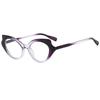 New Cat Eye Glasses for Women Fashionable Anti Blue Light Decoration Casual Eyeglass Retro Transparent Computer Eyewear