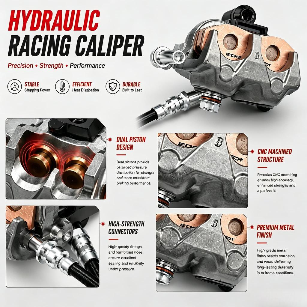 Rear Brake Caliper Mount Conversion Kit High Performance Parts Fit for Surron Ultra Bee Light Bee X Talaria X3 MX3 MX4