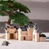 Decorative Mini Old City Gate Retor Bonsai Landscaping Mini Resin House  Micro Landscape