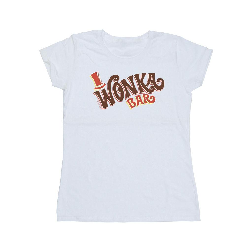 Willy Wonka Womens/Ladies Bar Logo Cotton T-Shirt