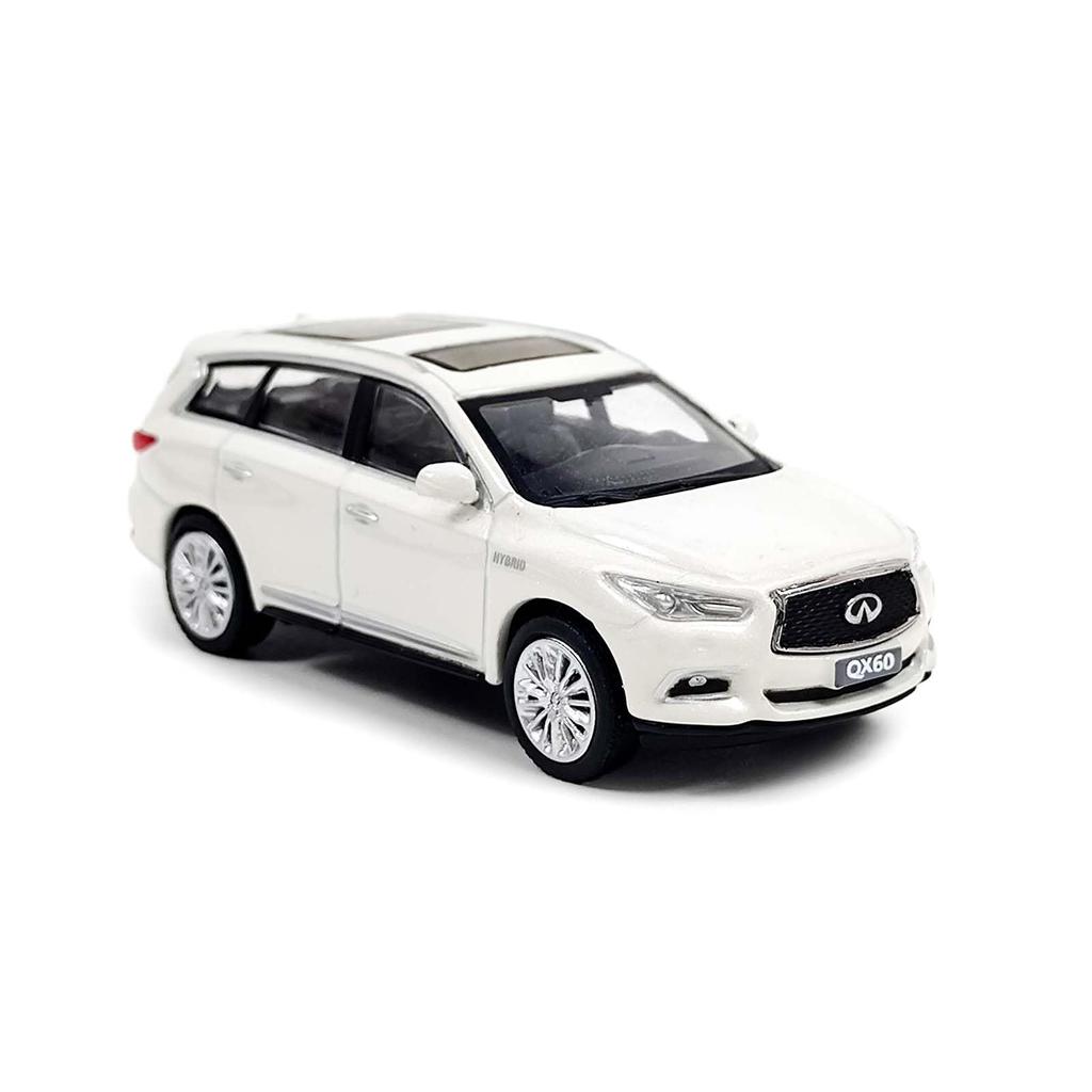 Paudi Model Infiniti QX60 2017 Model Car Mini Car Collection White Finished Product 1/64