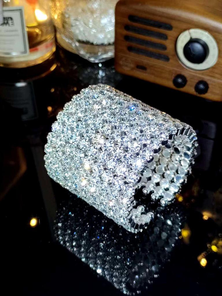 Townka Rhinestone Bracelet: Elegant Multilayer Design for Women, Perfect for Latin, Ballroom, or Belly Dance.