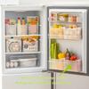 Fridge Organizer Large Capacity Transparent PP Material Refrigerator Side Door Storage Box for Home