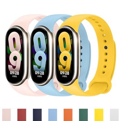 Для Mi Band 8 9 10 Ремешок SmartWatch Аксессуары Силиконовый Спортивный Заменяемый Браслет на запястье pulseira correa для Xiaomi MiBand 8 Браслет