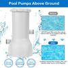 NEW Electric Filter Pump Large Pool 1000 GPH Swimming Pool Filter Household Pool Cleaner Removable Filter Core Circulation Pump