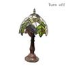 20CM European Style Leaf Small Table Lamp Tiffany Style Home Decoration, Study Glass Antique Gift Boutique Lighting Decoration