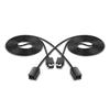 Extension Cable - Nintendo - SNES Classic Mini - 10ft/3M - Wired - 2PCS - Black