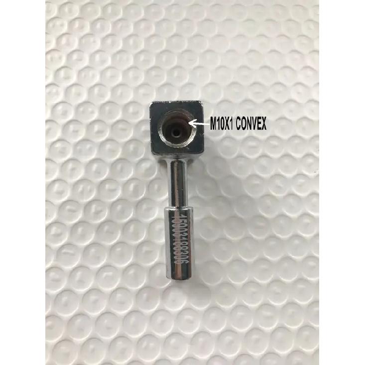 High Performance -3 An Crimped Iron Two Way 6mm Hole Fittings M10x1 Convex for Brake Hose of Racing Car Or Motorcycle