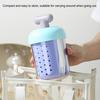 Portable Overnight Oats & Salad Jar with Built-In Fork 500ml Microwave-Safe Breakfast Bowl with Lid BPA-Free Fruit Cup for Meal Prep Travel