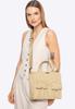 Wittchen Women's Cotton Blend Bag Beige Beige Cotton