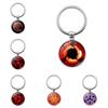 Изысканный брелок-подвеска с аниме Наруто, Учиха Риннеган Звезда Шаринган Металлическое кольцо для ключей