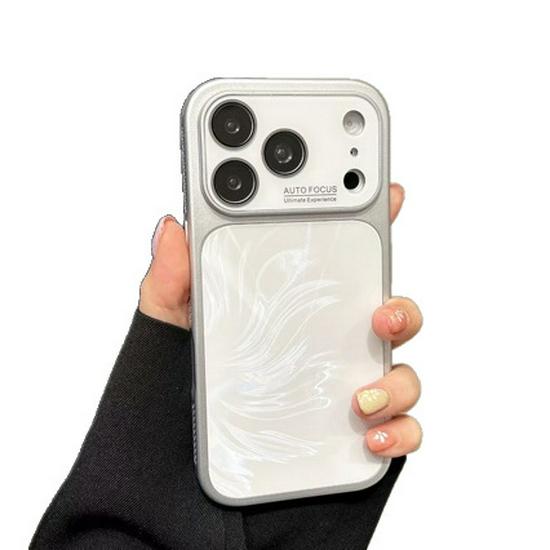 iPhone 16 Pro Max Frame Heat Dissipation Gauze CD Pattern Case - Drop Protection for Apple 15/14