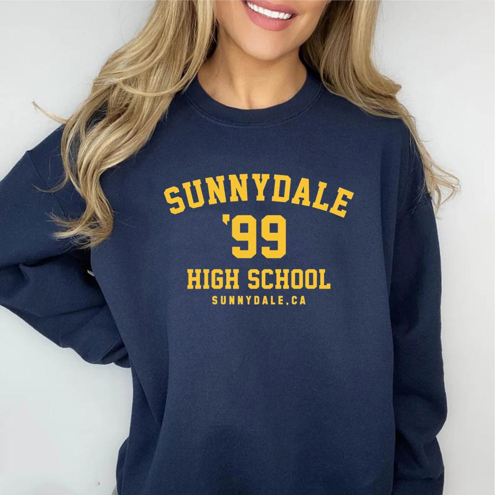 Свитшот Sunnydale High School унисекс Свитшот Sunnydale с капюшоном в стиле телешоу с длинным рукавом и круглым вырезом Пуловер для женщин с капюшоном