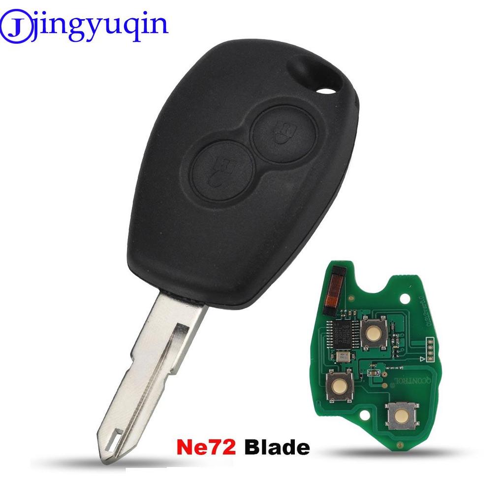 Jingyuqin 2 Buttons Remote Key For Renault Duster Modus Clio 3 Twingo DACIA Logan Sandero Kangoo 433MHz PCF7947/7946/4A Chip