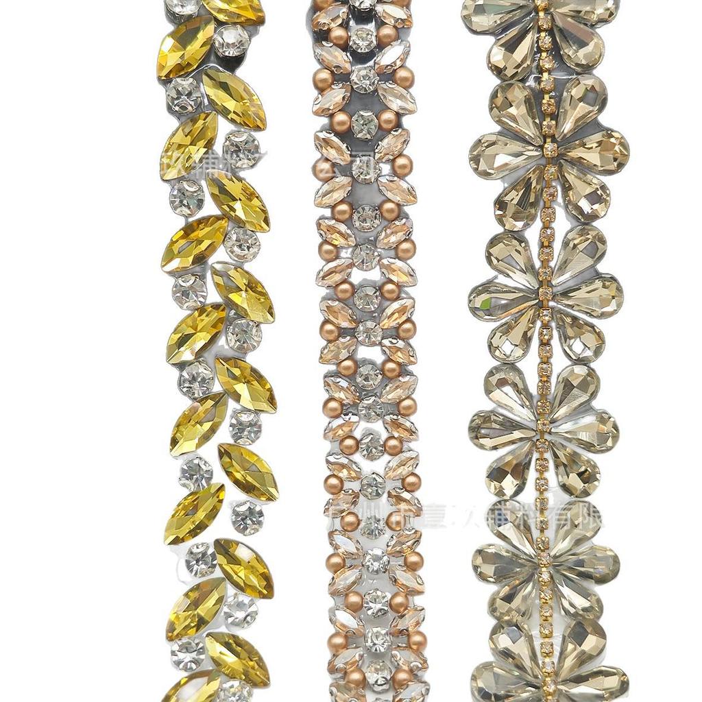 Горячая фиксация Стразы Маркиза Цепочка для DIY Обуви, Сумок, Поясов, Ошейников, Одежды и Ювелирных Аксессуаров