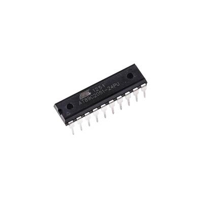 5 шт. AT89C2051-24PU AT89C2051 МИКРОКОНТРОЛЛЕР IC ATMEL DIP-20 AT89C2051-24PI 24PU 89C2051 DIP20 Микроконтроллер 8-бит 8051 2K Flash