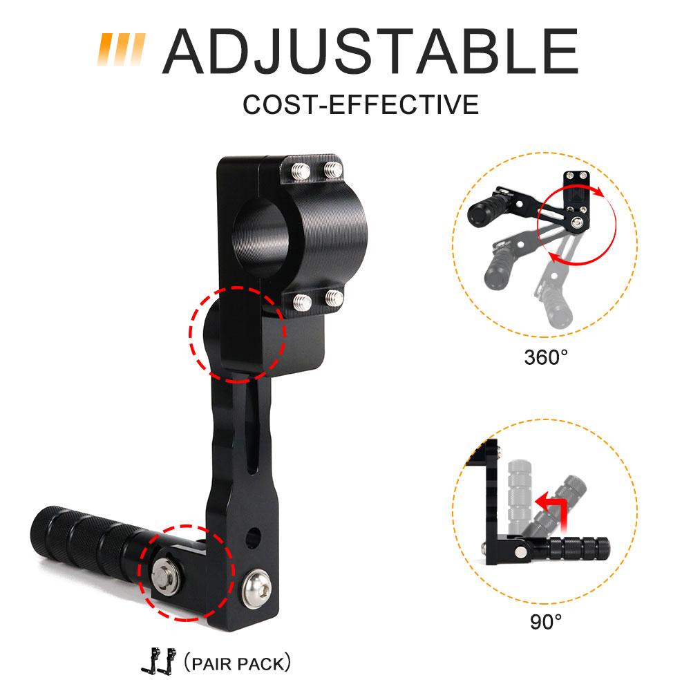 Motorcycle Rider Adjustable Foot Pegs Kit 22mm 7/8" 28.8mm 1/8" Highway Fit For Africa Twin 650 750 1100 Varadero 1000 CB500X
