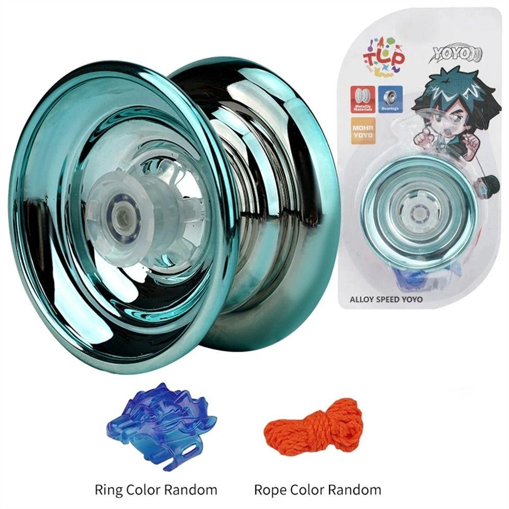 Kids Beginners Interesting Toy High Speed Metal Yoyo Luminous Yoyo Competition Yo-Yo Aluminum Yoyo