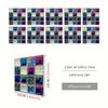10pcs Mosaic Tile Sticker Waterproof Self-Adhesive Wall Decor for Kitchen & Bathroom - Oil Proof Wall Sticker