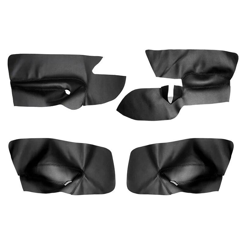 Чехол на дверной подлокотник из микрофибры с правым рулем для VW Golf 5 Jetta 2005-2008 2009, крышка автомобильной дверной панели, наклейка, отделка