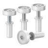 4PCS Bifold Door Top Pivot Hinge Guide Wheel Bifold Cabinet Door Hardware Repair Parts Sliding Door Metal Top Pivot