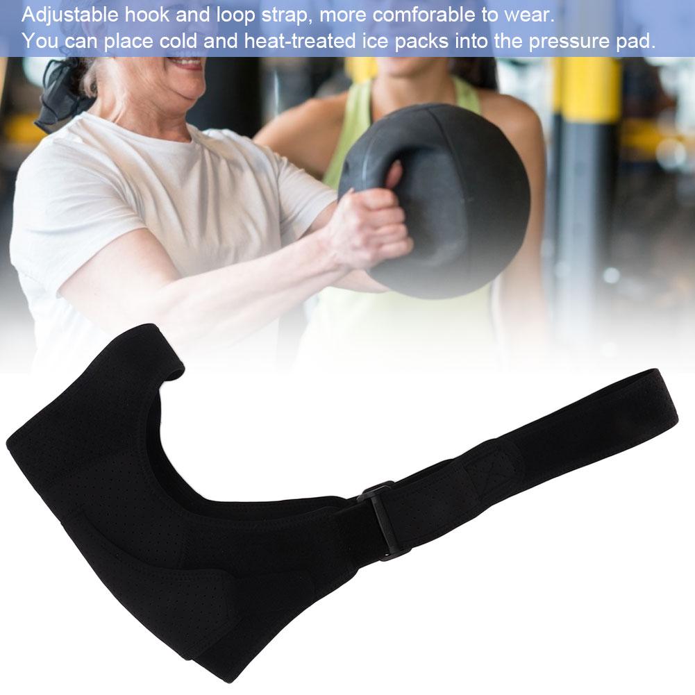 Adjustable Shoulder Brace Support with Pressure Pad Breathable Pain Relief Protection