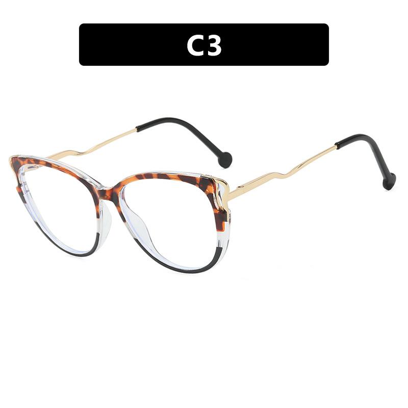 Fashion Cat Eye Optical Glasses Designer Leopard Print Women Anti-blue Light Eyeglasses Outdoor Office Myopia Reading Eyeglasses