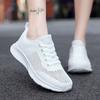 Women's Shoes Flying Woven Surface Summer Hollow Sports Casual Shoes, Breathable and Lightweight Versatile Running Shoes Factory