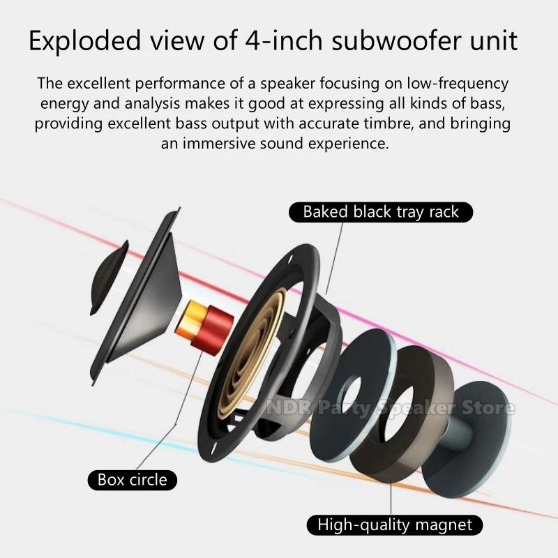 New Wooden Passive Speakers 2.0-ch Stereo Sound 60W RMS Hi-Fi Bookshelf Hifi Speaker Professional Home Theater System Boombox