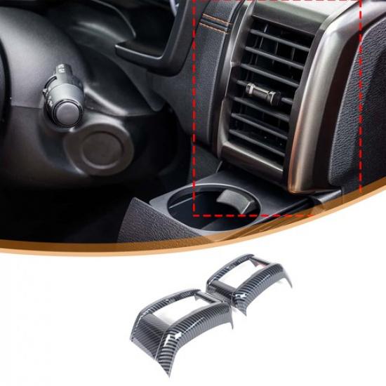Interior Dashboard Side Vent Decor Cover Trim for Mitsubishi L200 2024-2025