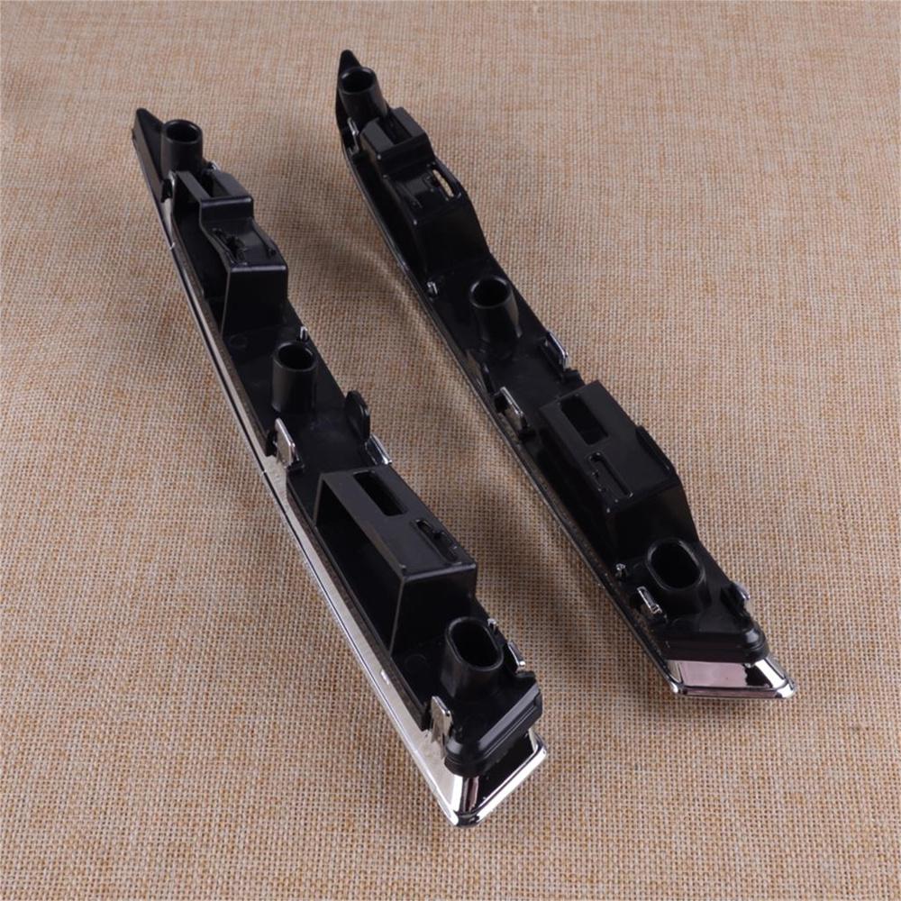 2Pcs Headlight Lower Trim Chrome Moulding Left & Right For Ford Escape 2013-2016